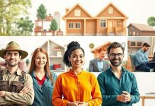 Diverse professionals enjoying careers with housing benefits.