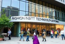 Students at the Fashion Institute of Technology engaged in fashion.