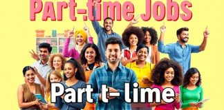 Diverse people working in different part-time job environments.